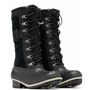 NWT! Sorel Black Two-Tone Slimpack III Tall Waterproof Leather Duck…